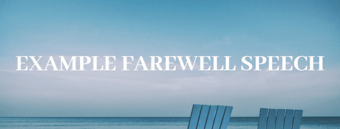 Read this example retirement speech to get ideas about wording and flow. Feel free to adapt and modify some of these lines so they apply to your boss or workplace.