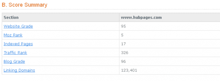 The Website SEO Score Tool generates a free report on a website that will let you know what you're doing right (and which areas you need to improve.)