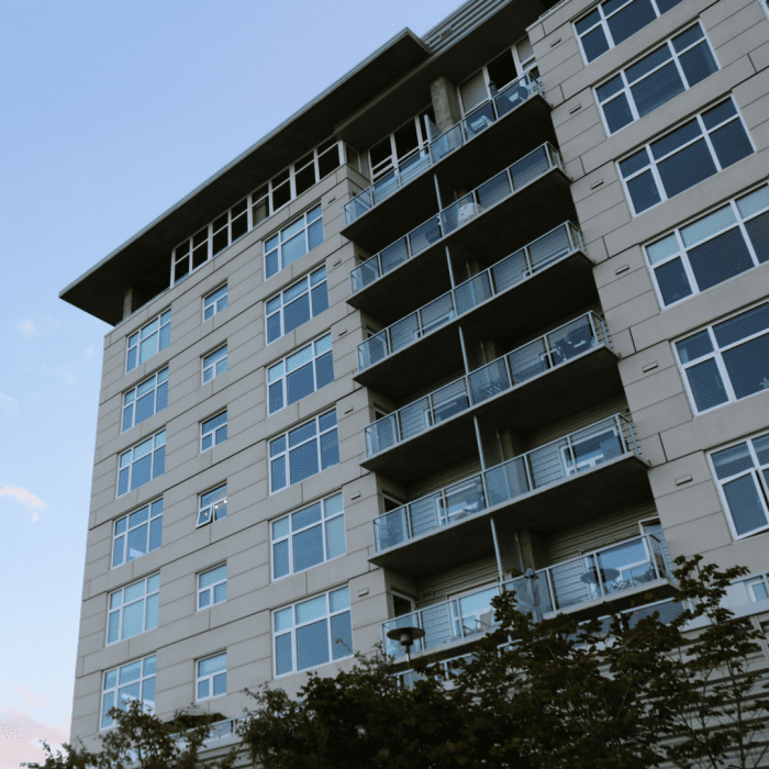Apartments run by large management companies tend to have stricter rules about credit than private property owners.
