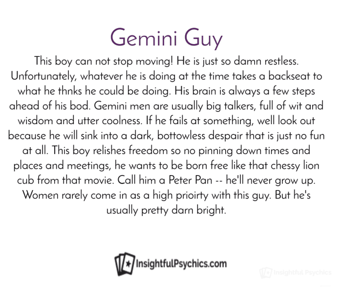 truth about gemini men