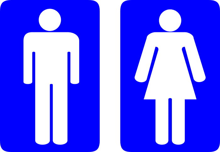 Let your friend decide what kind of man or woman they want to be. (Also, yes, they will probably be switching bathrooms, FYI.)