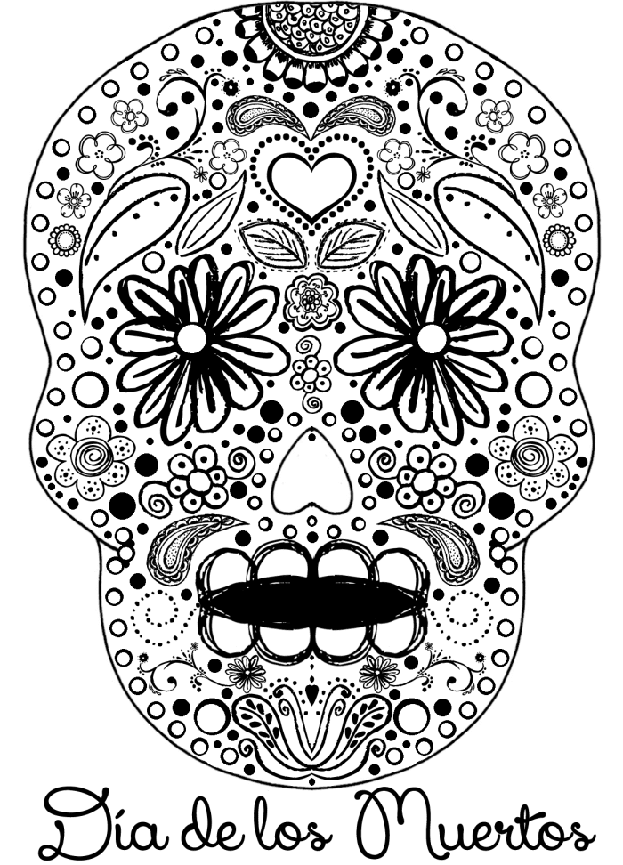 6 Day of the Dead Crafts (Coloring Pages, DIY Skull Masks, and More