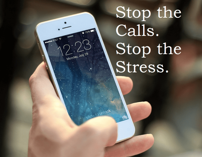 By stopping the calls from angry people, I was stopping the stress as well.
