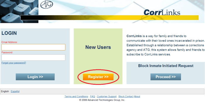 Step 3: Registration