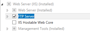The options above are marked as (Installed) because I already completed the installation prior to taking the screenshot.