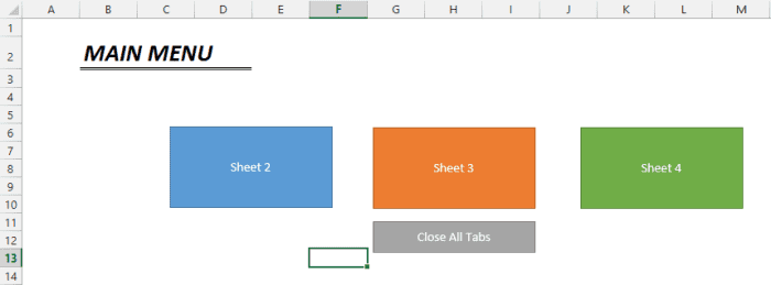 Excel VBA: Creating a Main Menu - HubPages