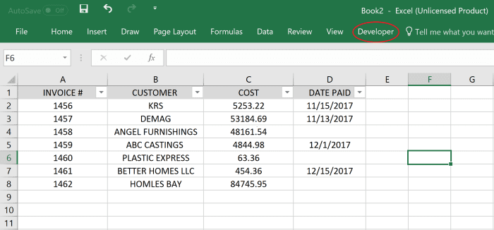 Use the link above to open the Excel document that was made for this article. You can use it to complete the steps as you read.
