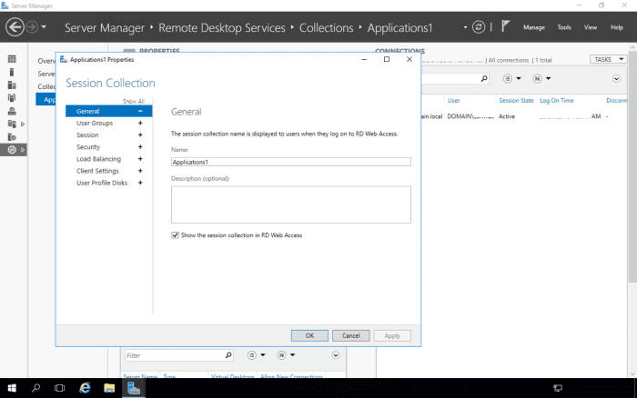 server 2016 remote desktop services manager