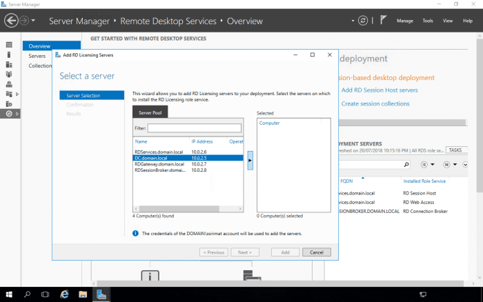 how to rdp to server without remote desktop services