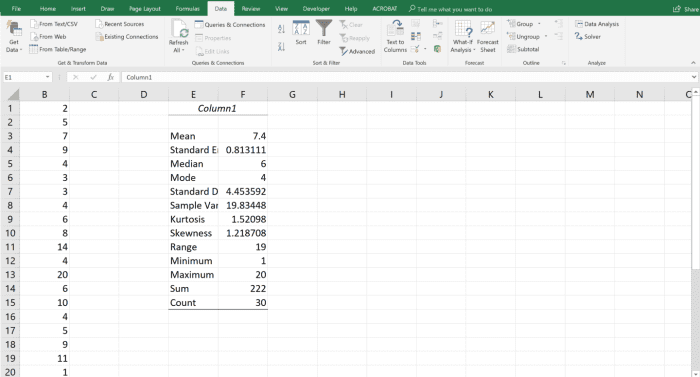 How To Use Microsoft Excel’s Data Analysis Toolpak For Descriptive 