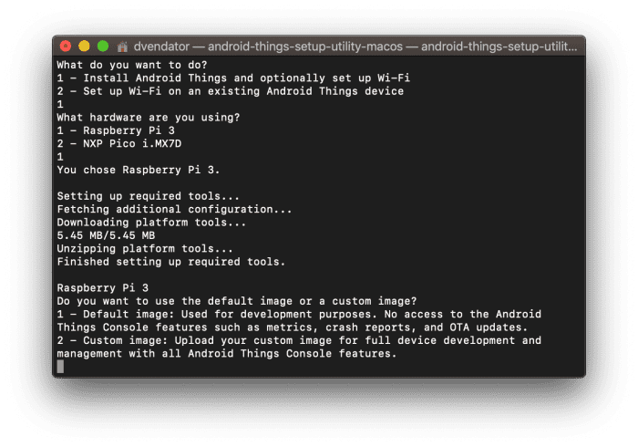 Setup Utility installing.