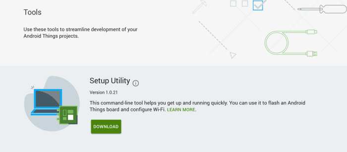 Android things tools