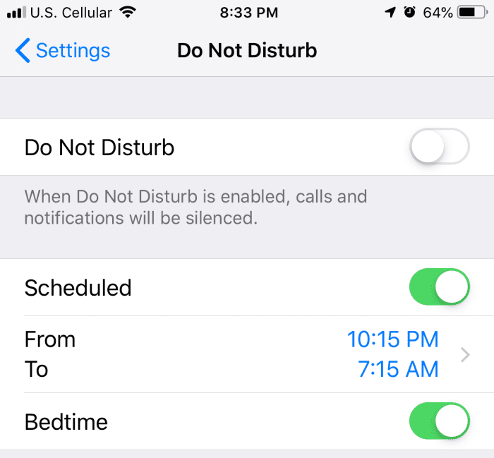 override do not disturb iphone