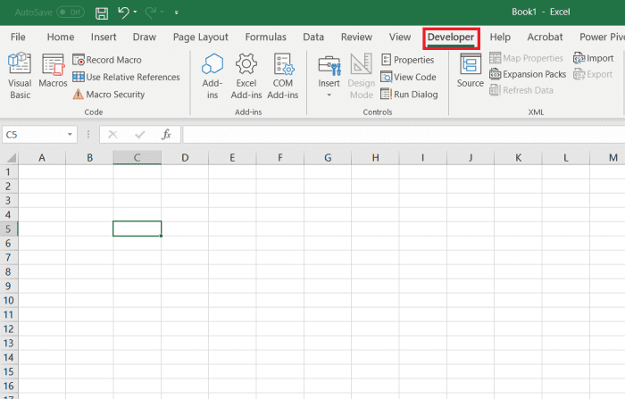 The developer tab opens the door for Excel users to a wide variety of programming options in the Visual Basic format. One option that is needed here is the ability to add a command button that can execute a program that opens a link.