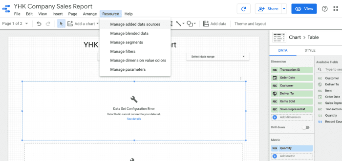 Managing Data Sources in Google Data Studio - HubPages