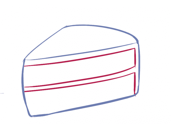 How To Draw A Slice Of Cake Kawaii Style Feltmagnet 