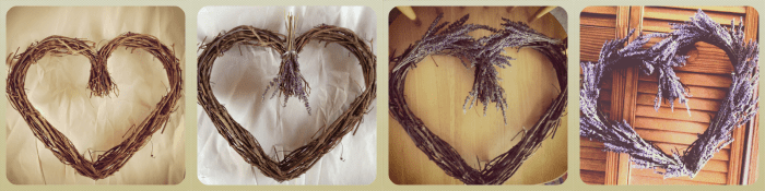 This wreath took about 45 minutes to make from start to finish. Project time will depend on wreath size and coverage desired.