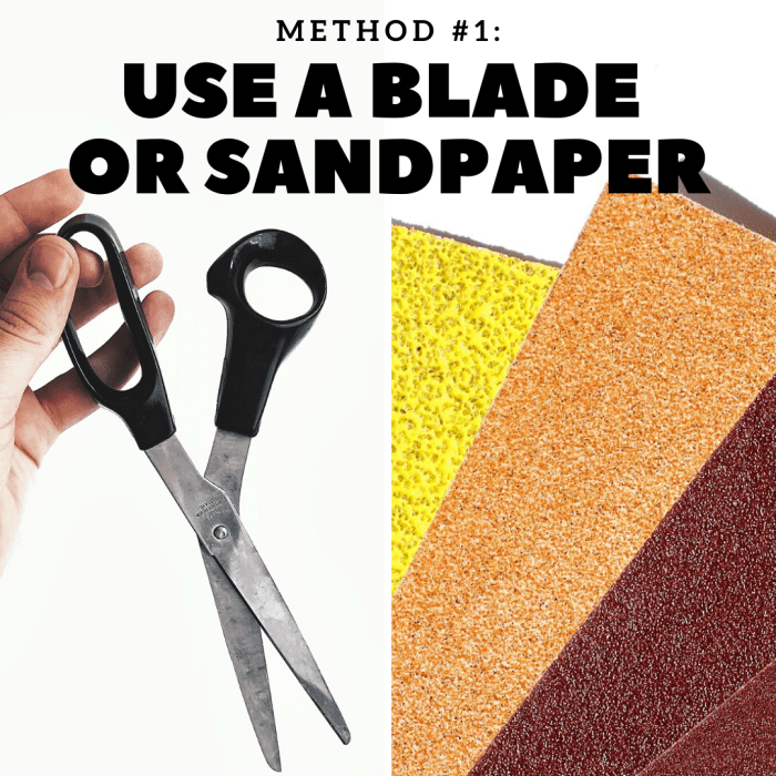 There are two ways you can scrape your crayons.