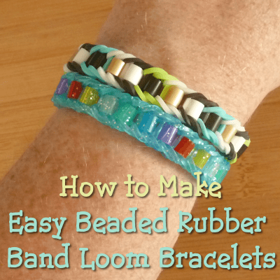 Making Beaded Rubber Band Bracelets for Rainbow Loom and Monster Tail