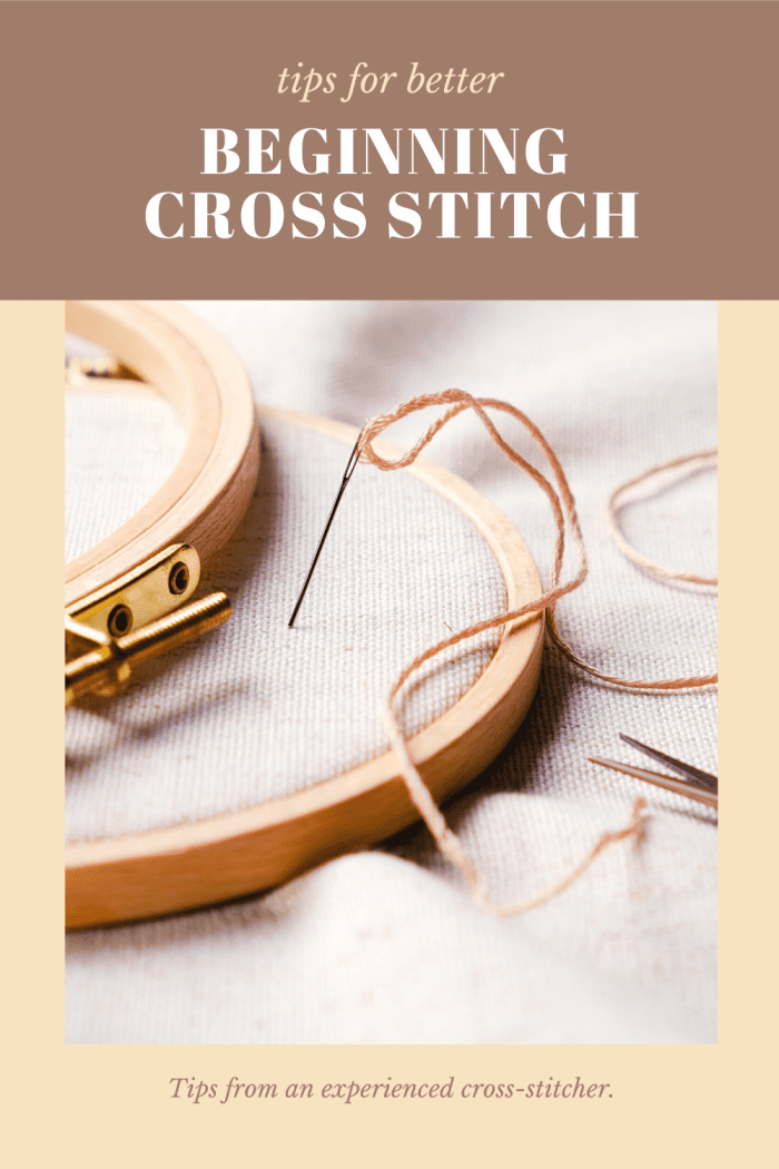 The tensioning device you choose to use when cross-stitching will impact your hands while you stitch and your finished product.