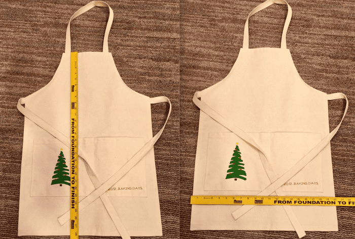 This finished size is 28" long by 20" wide. Remember to cut 1/2" or 5/8" for the edges. These pockets are 17" wide and 8" high with a seam in the middle making two sections.
