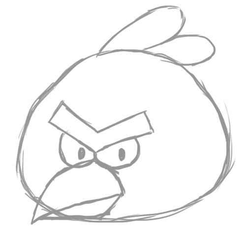 Step 5. Draw the beak.