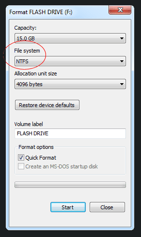 how to format usb drive as fat32