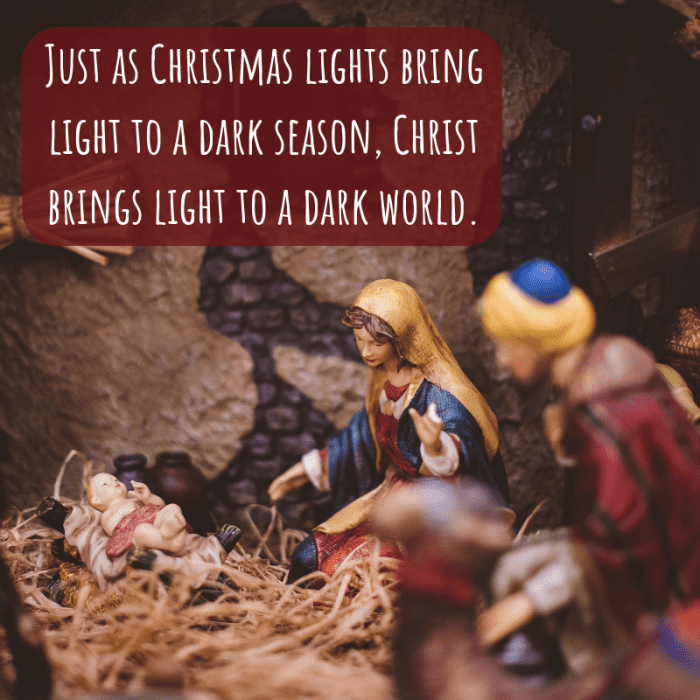 Incorporate a line or two about the religious significance of the holiday in cards to the Christian folk in your life.