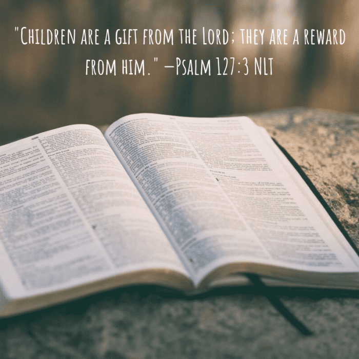 Using a bible verse related to children, new life, or Jesus can be a great way to convey your congratulatory sentiments to new or expecting parents.