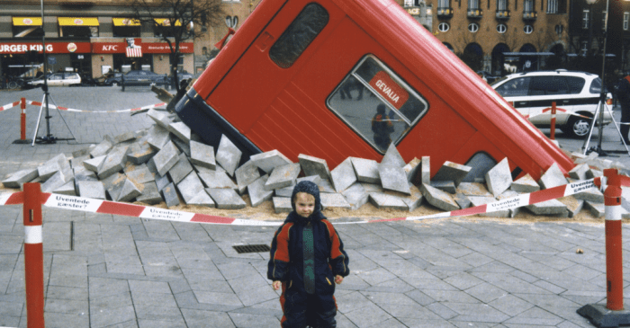 In 2001, a coffee company pulled this stunt suggesting it was the start of construction on Copenhagen's subway.