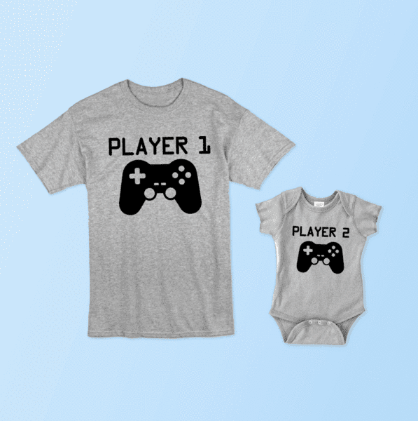 Player One Tee Shirt and Onesie set