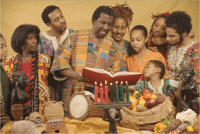 Kwanzaa participants say "Habari Gani?" when greeting others at the festival. Saying the name of the principle for that day is the appropriate response.