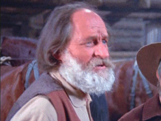 Gumby's voice actor Dallas McKennon, seen here in his most famous live-action role as Cincinnatus the Innkeeper in NBC's "Daniel Boone"