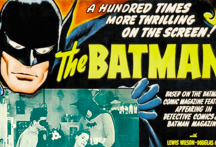 While he didn't appear in animation until the 60s, Batman's history in film goes back to a 1943 film serial.