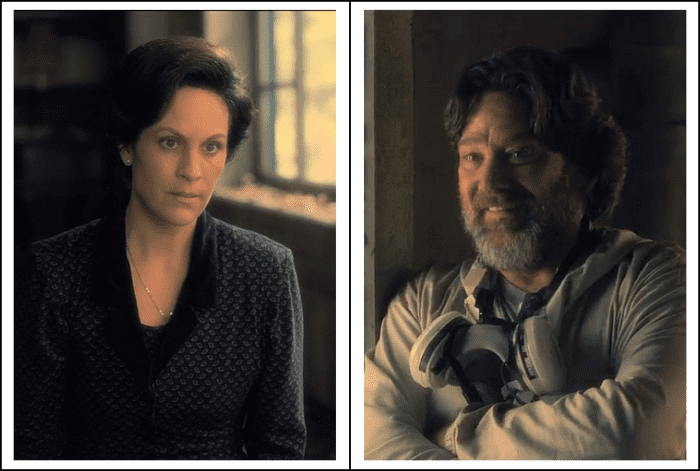 Annabeth Gish as Clara Dudley and Robert Longstreet as Horace Dudley in 'The Haunting of Hill House' season 1 (2018), a Netflix Original Series.