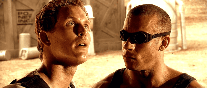 Diesel (right) emerges as the breakout star of the film, giving his character a genuine sense of menace and charisma.