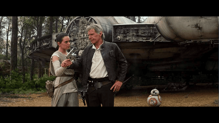 This movie revisited great protagonists like Chewbacca (Peter Mayhew), Han Solo (Harrison Ford), and Princess Leia (Carrie Fisher) after over thirty years since we last saw them on screen.