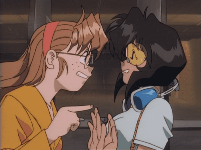 Becky, who handles the technical side of Rally and May's shenanigans, gives her partner a piece of her mind.
