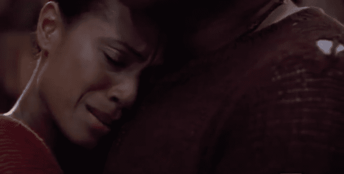 Realizing the changes that Neo has made in the Matrix by plugging himself into it, Niobe (Jada Pinkett Smith) says, "Neo, wherever you are... Thank you."