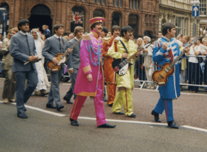 I found this picture of Beatles impersonators at a parade in Liverpool on Wikimedia and I’m a little bit in love with it. The photographer took this picture on an old 35mm film camera in the 1990s so it’s got that gorgeous retro look about it.