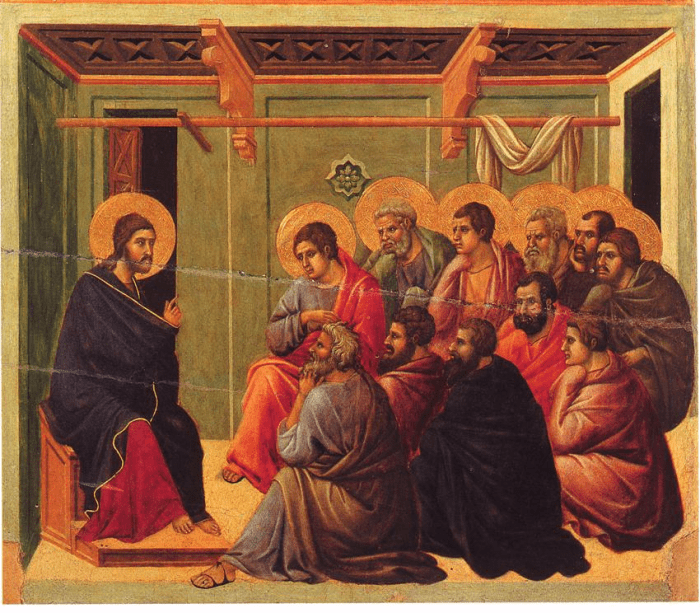Christ Taking Leave of the Apostlles This photographic reproduction is therefore also considered to be in the public domain in the United States. In other jurisdictions, re-use of this content may be restricted; see Reuse of PD-Art photographs for de