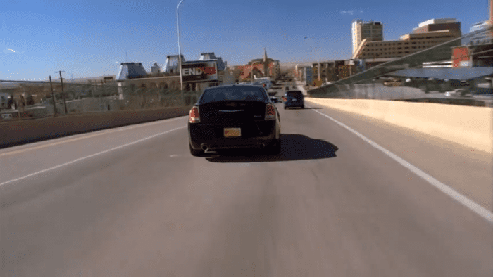 This the shot I worked on in episode 5.13 where Walt is seen speeding across Lead Blvd in the heart of Downtown Albuquerque. Notice Gertrude Zachary's Castle in the left hand side of the frame.
