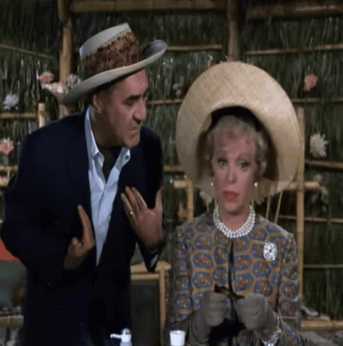 Jim Backus as Thurston Howell III and Natalie Schafer as Eunice Lovelle (Lovey) Wentworth Howell.