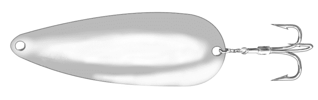 Metal spoon fishing lure