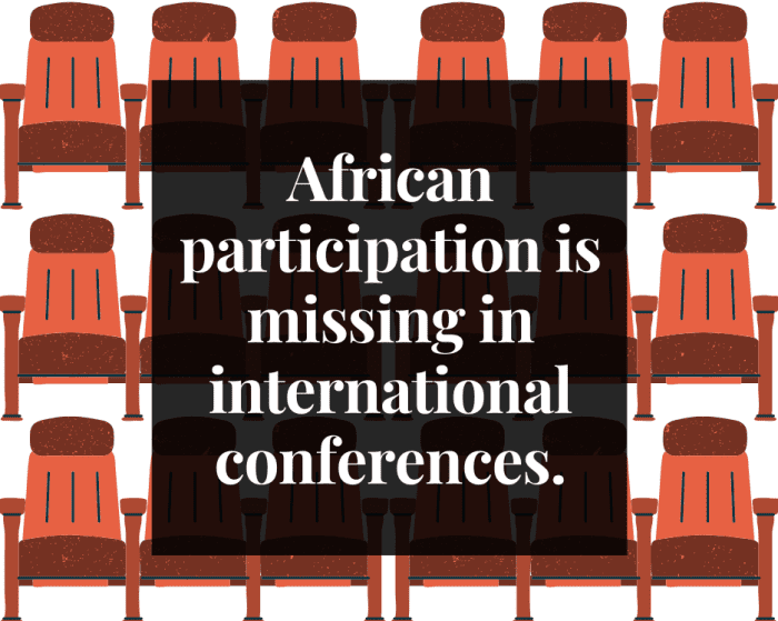 The U.S. has a large influence on the global entertainment industry, leaving Africa out of many international conferences.