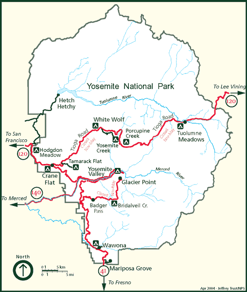 Yosemite National Park is a popular backpacking destination, just make sure you pack your food in an approved bear safe container.