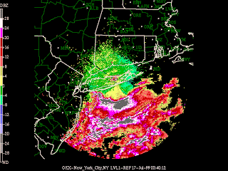 Radar image is showing haze and fog along New York and Long Island on night of crash,but none in Martha's Vineyard.