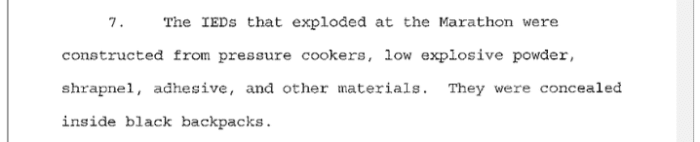 Passage from page 3 of official and only indictment against Dzhokhar Tsarnaev, posted at New York Times
