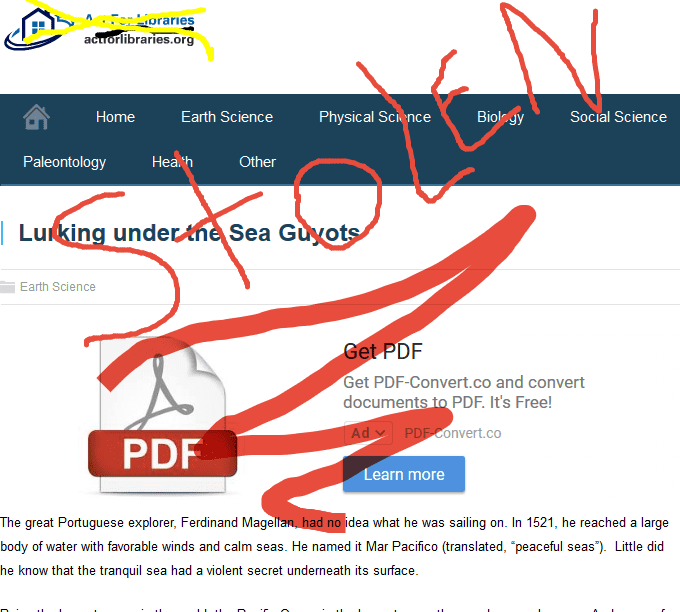 The "inspiration" for this article. Make a long story short: an article i thought was deleted was discovered on a site I never gave permission to have published.