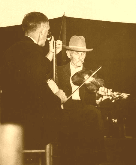 One of my dad's fiddling heroes was fiddlin' Bill Hensley, (right), who played in numerous fiddling conventions and contests.